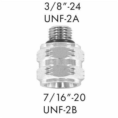 AD-05 Scuba Adapter 3/8"-24 UNF-2A to 7/16"-20 UNF22B