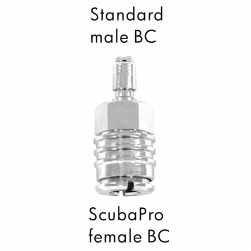 AD-14  Scuba Adapter Standard Male BC to ScubaPro Female BC
