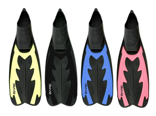 BARE Fastback Full Foot Snorkeling Fins