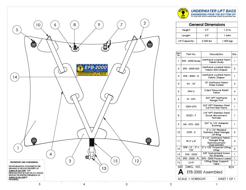 Subsalve Enclosed Flotation Bag 2000