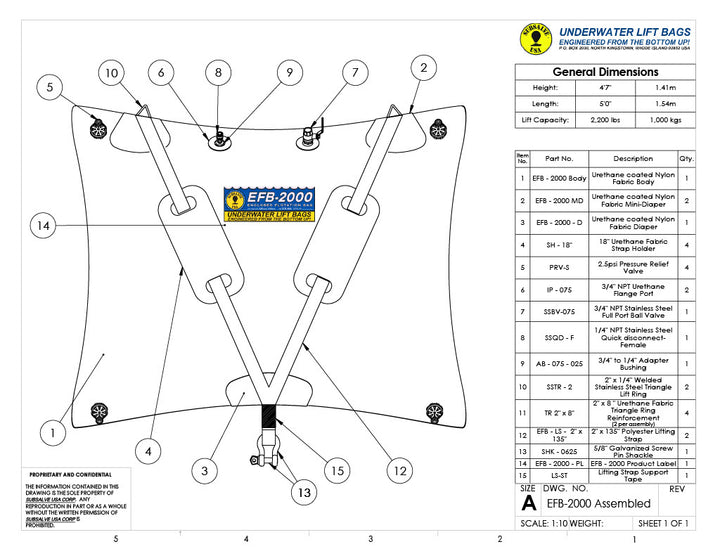 Subsalve Enclosed Flotation Bag 2000