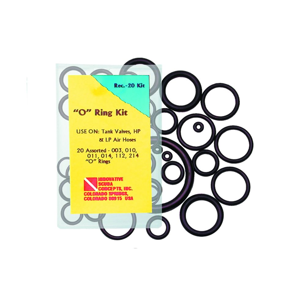 Recreational Buna Rubber O-Ring Kit (20 pieces)