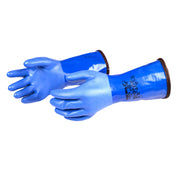 Blue pvc Drysuit Glove with Liner