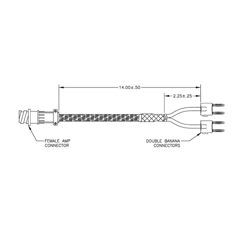 Adaptor, Female AMP-4F to Banana Plugs (Converts MK-7 ropes to MK2-DCI)