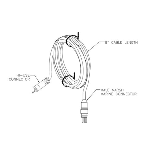 AD-HM (Hi-use to Male Marsh Marine 4pin)