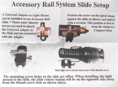 Guardian FFM Accessory Rail with Universal Slide