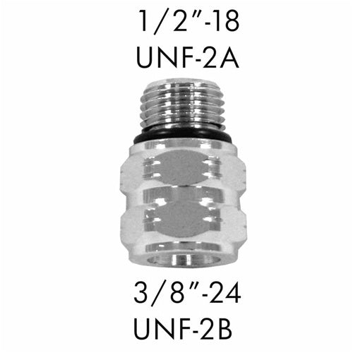 AD-04 Scuba Adapter 1/2"-18 UNF-2A to 3/8"-24 UNF-2B