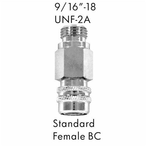 AD-08 Scuba Adapter 9/16"-18 UNF-2A to SeaQuest Female BC