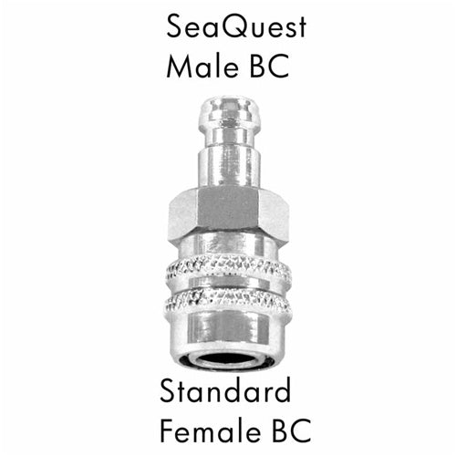 AD-10  Scuba Adapter SeQuest Male BC to Standard Female BC