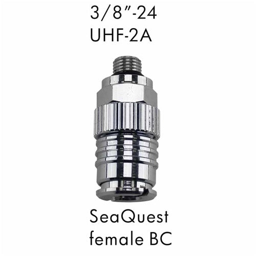 AD-20 Scuba Adapter 3/8"-24 UHF 2-A to SeaQuest Female BC