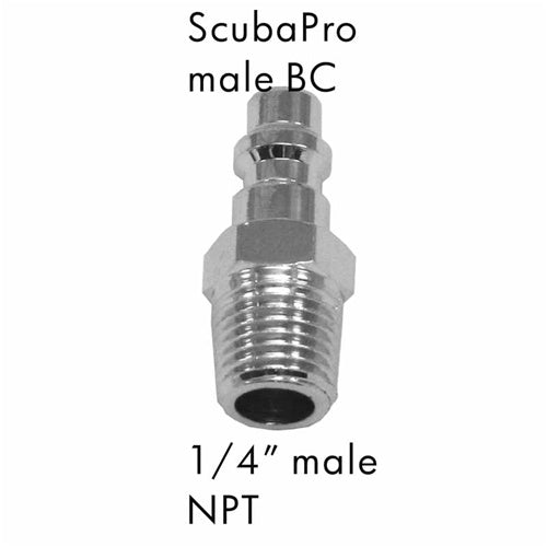 AD-24 Scuba Adapter ScubaPro Male BC to 1/4" Male NPT