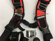 OxyCheq Deluxe Adjustable Harness Chroma Series- Safety Orange w/ Reflective