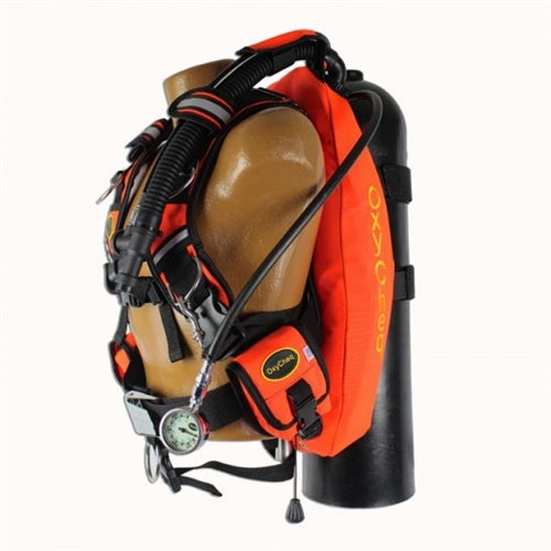 Oxycheq Safety Orange BCD: Wing, Harness, Backplate
