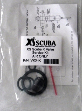 XS Scuba K Valve Service Kit  for Air Service
